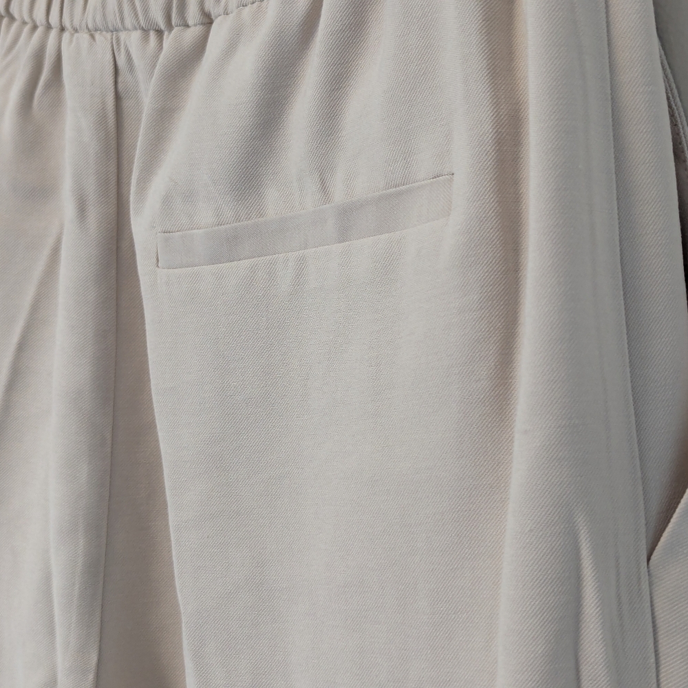 NWT Topshop Pleated Viscose Elastic Waist Wide Leg Pants w/Drawstring Size US 4 - Picture 8 of 9